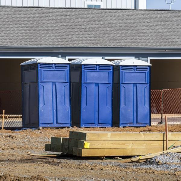 Heavy-duty construction site porta potty in Kenosha, Wisconsin